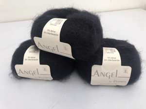 Angel by permin silk mohair - i smuk sort